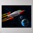 Zoek naar cartoon raket posters Ruimte