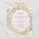 Recherche de faux de mariage invitations Géométrique