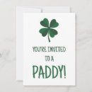 Recherche de paddy de st invitations Patrick
