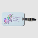 Recherche de licorne bagages étiquettes Voyage