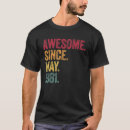 Recherche de anniversaire pour 40 tshirts 1981