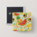 Zoek naar bananen buttons Voedsel