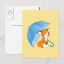 Recherche de petit renard cartes postales Dessin