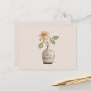 Recherche de vase fleurs cartes postales Rose
