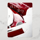 Recherche de voiture rouge classique invitations Élégant