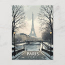 Recherche de paris noël cartes postales Hiver