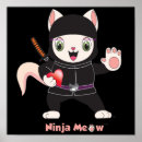 Recherche de ninjas posters Chat