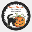 Recherche de chat noir halloween autocollants Déplaisant