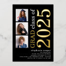 Recherche de black gold graduation invitations Noir et or
