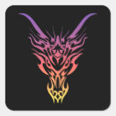 Recherche de tribal de dragon autocollants Noir