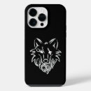Recherche de loup noir iphone coques Noir et blanc