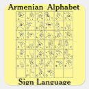 Recherche de langue des signes autocollants Alphabet