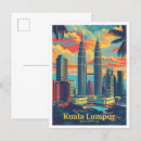 Recherche de malaisie vintage cartes postales Aquarelle