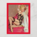 Recherche de pin up vintage cartes postales Fille