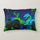 Recherche de monstre coussins Vert