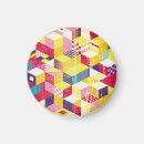 Recherche de motif géométrique abstrait magnets Aquarelle