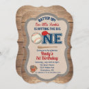 Recherche de baseball anniversaire invitations Rustique