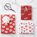Recherche de rouge lèvres papier cadeau Embrasser