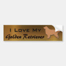 Recherche de golden retriever voiture autocollants Amour