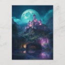 Recherche de paysage magique cartes postales Pleine lune