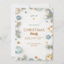 Recherche de bleu noël invitations Blanc