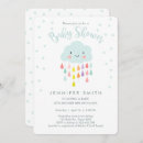 Recherche de raindrops baby shower invitations Gouttes