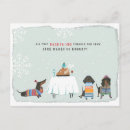 Recherche de chien de neige cartes postales Dachshund