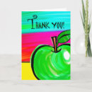 Recherche de pomme verte vœux cartes Teacher