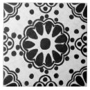 Recherche de floral noir et blanc carreaux Rustique