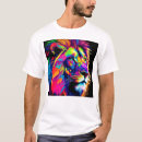 Recherche de lion abstrait tshirts Peinture