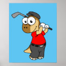 Recherche de humour de golf posters Dessin animé