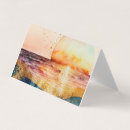 Recherche de carte de de plage visite cartes visite Coucher de soleil