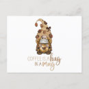 Recherche de café drôle cartes postales Mignon