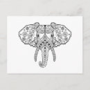 Recherche de zentangles vœux cartes Éléphant
