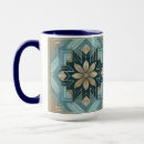Recherche de mandala floral tasses Motif
