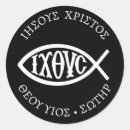 Zoek naar christelijke symbolen stickers Vis