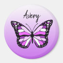 Recherche de joli papillon magnets Violet