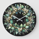 Recherche de eucalyptus horloges Couronne de noël