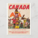 Zoek naar vintage canada briefkaarten Illustratie