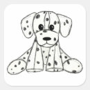 Recherche de noir blanc chien autocollants Plan