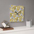 Recherche de dessin abstrait horloges Jaune