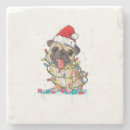 Zoek naar pug onderzetters Kerst