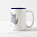 Recherche de rhinocéros tasses Bleu