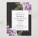 Recherche de violet foncé invitations Rustique