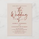 Zoek naar boho wedding uitnodigingen Terracotta