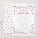 Recherche de coeur coloré invitations Baby