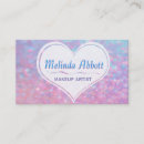Recherche de coeur bleu cartes visite Maquillage