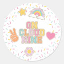 Zoek naar regenboog wolk stickers Girl