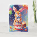 Recherche de lapin drôle vœux cartes Parti
