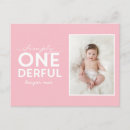 Recherche de premier anniversaire cartes postales Baby girl
